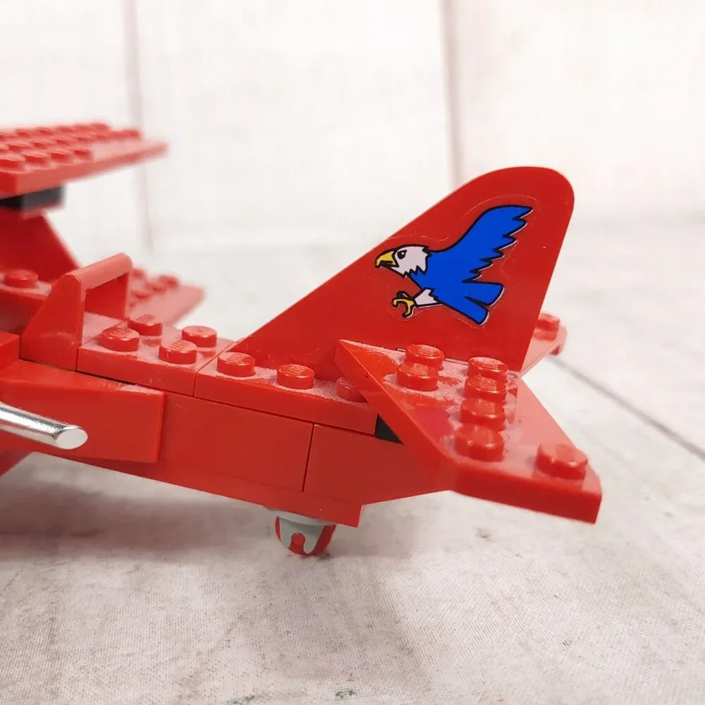 LEGO 6615 Eagle Stunt Flyer Red Plane - 100% Complete W/ Manual - NO BOX Vintage
